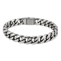 Premium Stainless Steel Cuban Link Bracelet – Silver | ISENDOR
