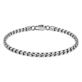 Premium Slim Stainless Steel Cuban Link Bracelet – Silver | ISENDOR