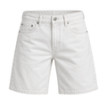 Premium Relaxed Fit Denim Shorts – White | ISENDOR